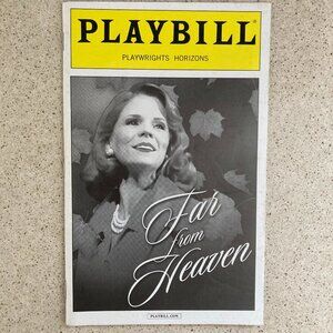 Kelli O'Hara Steven Pasquale Playbill Far From Heaven Nancy Anderson Mary Stout